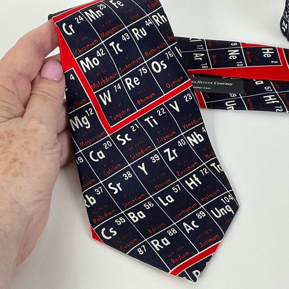 Novelty Neck Tie - Periodic Table - Three Rooker - Picture 2 of 3
